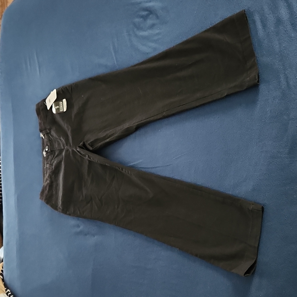ST JOHN BAY BLACK KHAKI PANT SIZE 8P